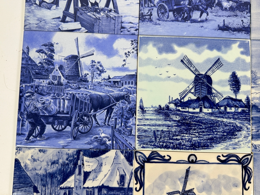 Just Added - Collection Of Decorative Tiles - Mainly Delft Blue Hand Painted In Holland [Photo 3]