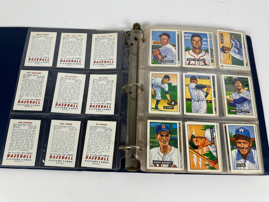 Just Added - Complete Collection Of The 1986 C.C.C. Reprint Of The 1951 Bowman Baseball Cards - 324 Cards - See Photos For Sampling [Photo 8]