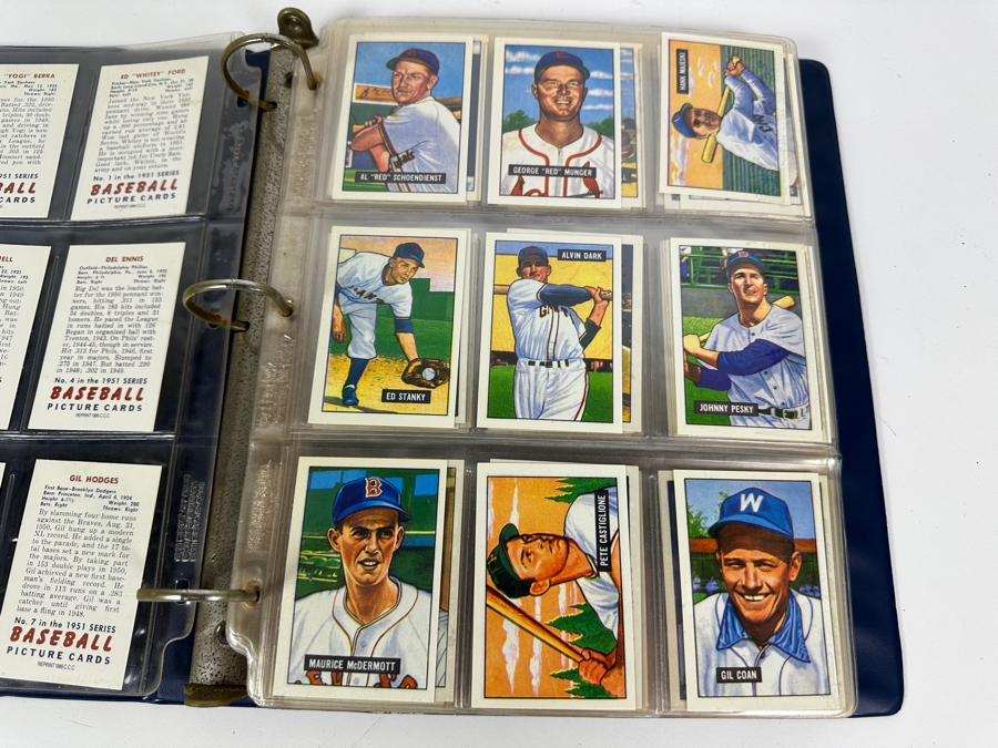 Just Added - Complete Collection Of The 1986 C.C.C. Reprint Of The 1951 Bowman Baseball Cards - 324 Cards - See Photos For Sampling [Photo 9]