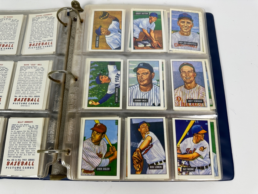 Just Added - Complete Collection Of The 1986 C.C.C. Reprint Of The 1951 Bowman Baseball Cards - 324 Cards - See Photos For Sampling [Photo 11]