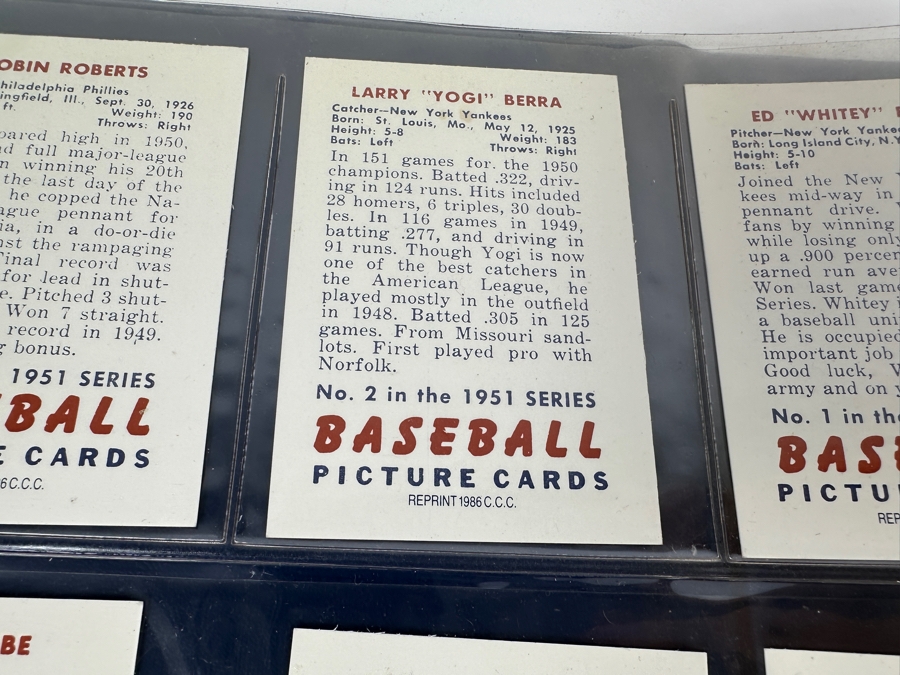 Just Added - Complete Collection Of The 1986 C.C.C. Reprint Of The 1951 Bowman Baseball Cards - 324 Cards - See Photos For Sampling [Photo 7]