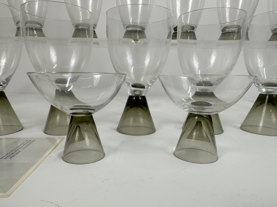 Just Added - Vintage MCM Rosenthal Crystal Studio-Line Barware Glasses - 16 Glasses With Original Product Brochure [Photo 4]