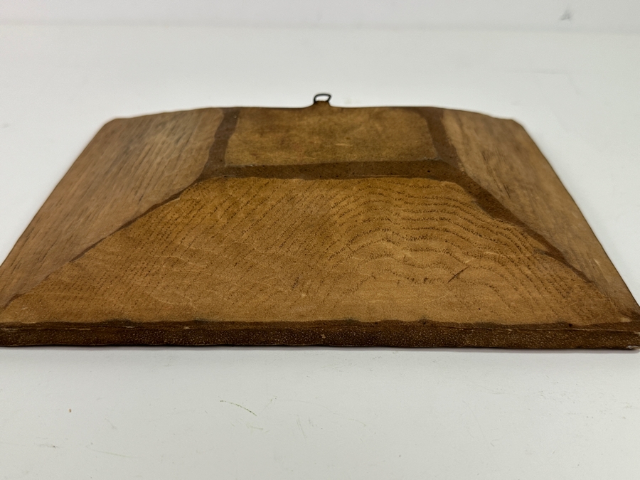 Just Added - Vintage Relief Carved Wooden Wall Plaque Depicting A Danish Shoe Cobler's Workshop 9.5W X 7.5H X 1.5D [Photo 14]