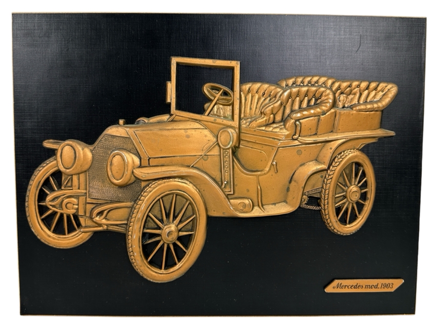 Just Added - Mercedes Mod. 1903 Relief Wall Plaque 12.5 X 9.5 [Photo 1]