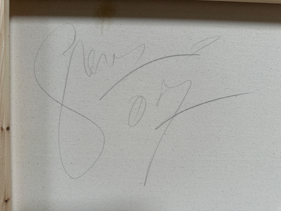 Gerrit Greve (1948-2024, Cardiff by the Sea, CA) Original Acrylic Painting On Canvas Titled 'Spirit Boat XXIV' 2007 Signed Verso 72 X 36 Estimate $2,600 - $3,200 [Photo 8]