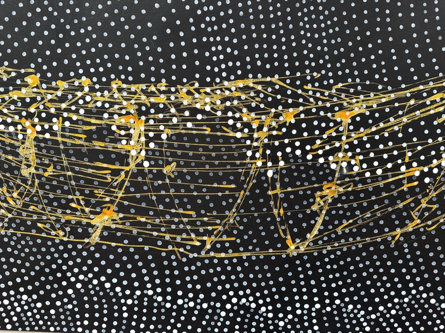 Gerrit Greve (1948-2024, Cardiff by the Sea, CA) Original Acrylic Painting On Canvas Titled 'Spirit Boat XXIV' 2007 Signed Verso 72 X 36 Estimate $2,600 - $3,200 [Photo 3]