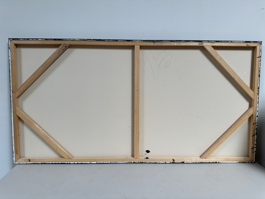 Gerrit Greve (1948-2024, Cardiff by the Sea, CA) Original Acrylic Painting On Canvas Untitled 2010 Signed Verso 72 X 36 Estimate $2,600 - $3,200 [Photo 8]