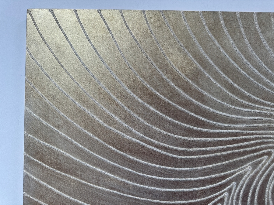 Gerrit Greve (1948-2024, Cardiff by the Sea, CA) Original Acrylic And Sand Painting On Canvas Titled 'Journey 186' 2008 Signed Verso 72 X 36 Estimate $2,600 - $3,200 [Photo 5]