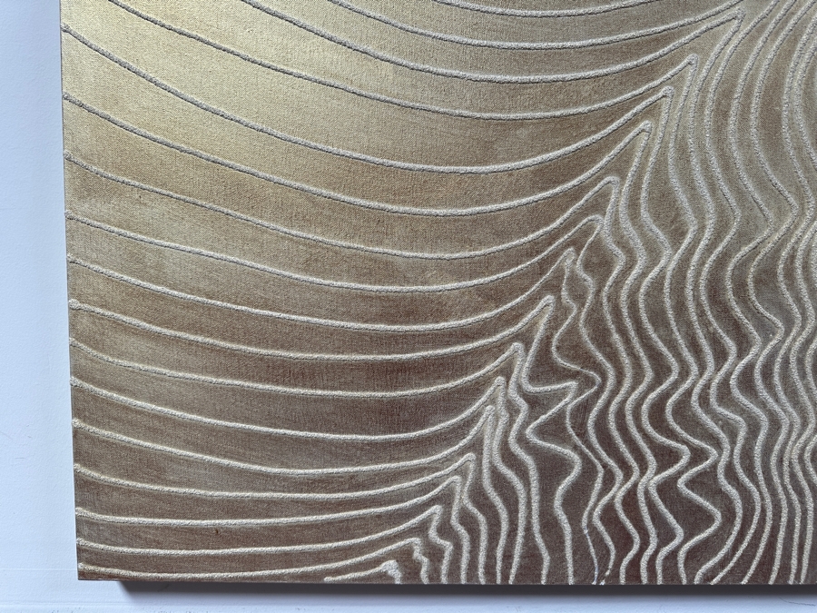 Gerrit Greve (1948-2024, Cardiff by the Sea, CA) Original Acrylic And Sand Painting On Canvas Titled 'Journey 186' 2008 Signed Verso 72 X 36 Estimate $2,600 - $3,200 [Photo 4]