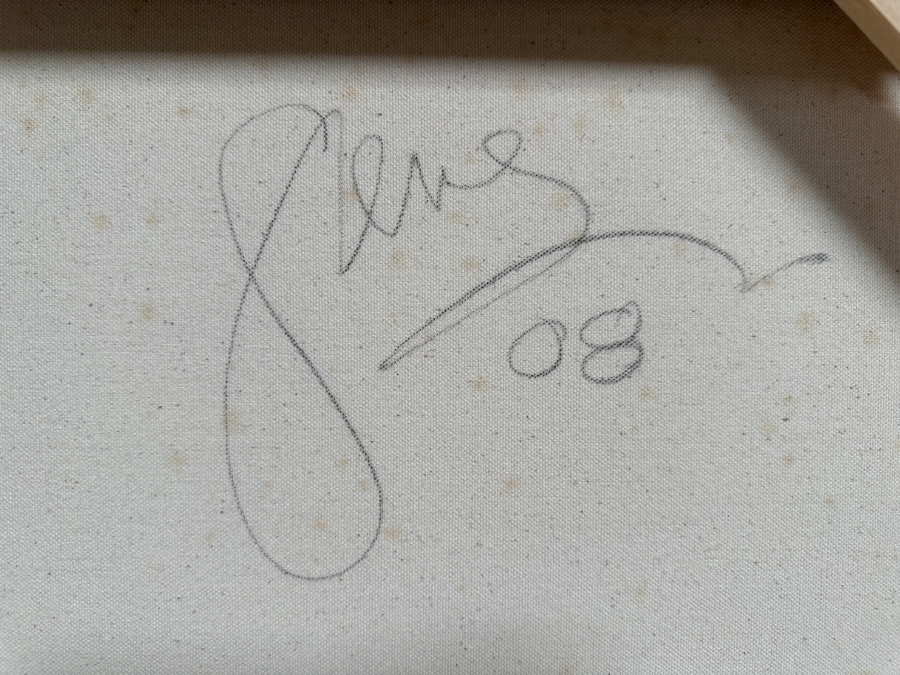 Gerrit Greve (1948-2024, Cardiff by the Sea, CA) Original Acrylic And Sand Painting On Canvas Titled 'Journey 186' 2008 Signed Verso 72 X 36 Estimate $2,600 - $3,200 [Photo 7]