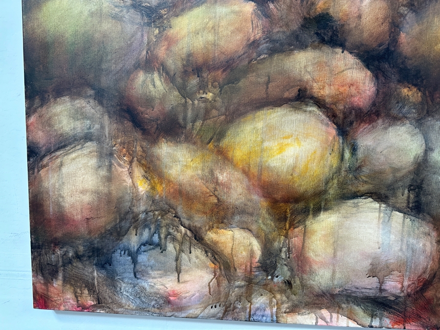 Gerrit Greve (1948-2024, Cardiff by the Sea, CA) Original Acrylic Painting On Canvas Titled 'Water Rocks 03' 2015 Signed Verso 60 X 40 Estimate $2,400 - $3,000 [Photo 2]