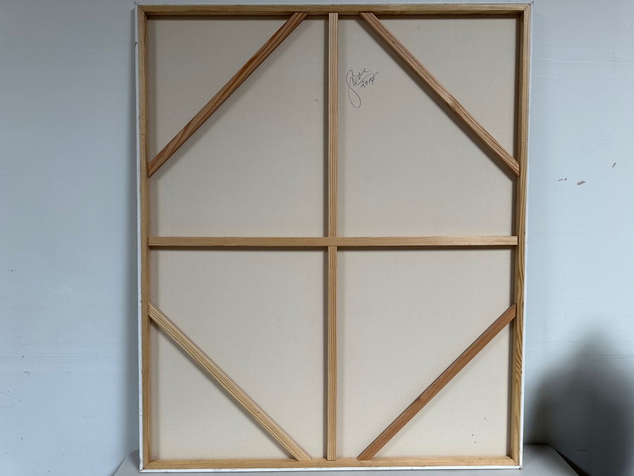 Gerrit Greve (1948-2024, Cardiff by the Sea, CA) Original Acrylic Painting On Canvas Titled 'Abstract Color Field In Manner of Mark Rothko 522' 2017 Signed Verso 60 X 72 Estimate $4,300 - $5,400 [Photo 6]