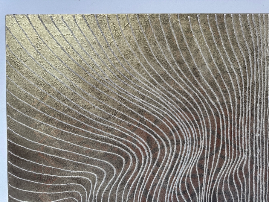 Gerrit Greve (1948-2024, Cardiff by the Sea, CA) Original Acrylic And Sand Painting On Canvas Titled 'Journey 111 - The King ' 2007 Signed Verso 60 X 72 Estimate $4,300 - $5,400 [Photo 5]