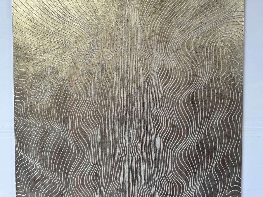 Gerrit Greve (1948-2024, Cardiff by the Sea, CA) Original Acrylic And Sand Painting On Canvas Titled 'Journey 111 - The King ' 2007 Signed Verso 60 X 72 Estimate $4,300 - $5,400 [Photo 2]