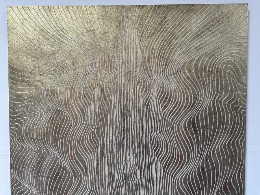 Gerrit Greve (1948-2024, Cardiff by the Sea, CA) Original Acrylic And Sand Painting On Canvas Titled 'Journey 111 - The King ' 2007 Signed Verso 60 X 72 Estimate $4,300 - $5,400 [Photo 3]