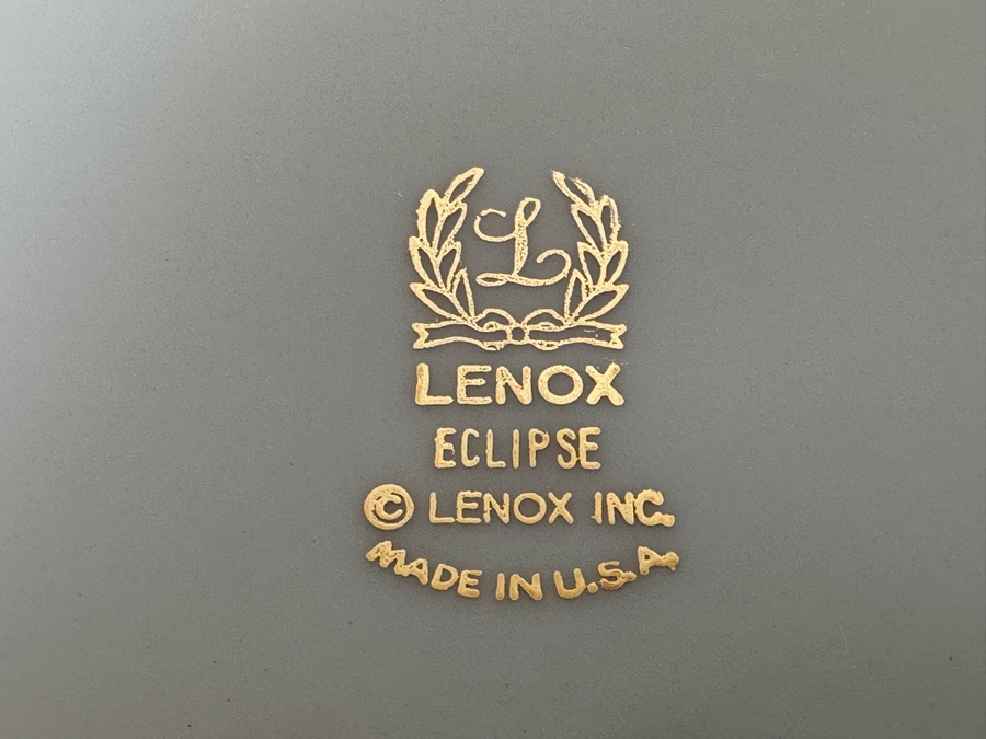 Just Added - Lenox Eclipse Pattern China Set - Approximate Service For 6-8 Guests [Photo 5]
