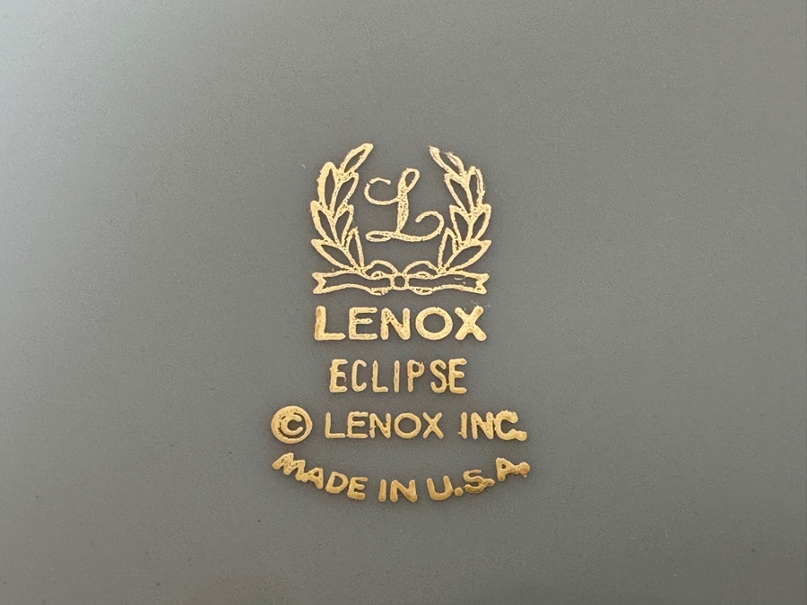 Just Added - Lenox Eclipse Pattern China Set - Approximate Service For 6-8 Guests [Photo 6]