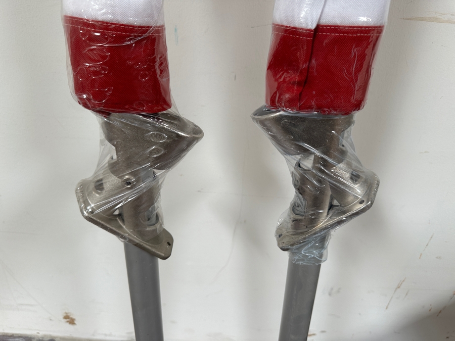 Just Added - Pair Of New American Flag Kits - Commercial Grade 3' X 5' US Flag With Pole & Finial Ball [Photo 4]