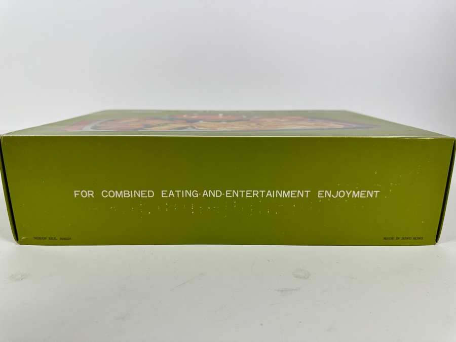 Just Added - Vintage MCM New Old Stock Unisonic Stainless Steel 4 Section TV Dinner / Snack Set With Soup Bowl In Original Box [Photo 4]