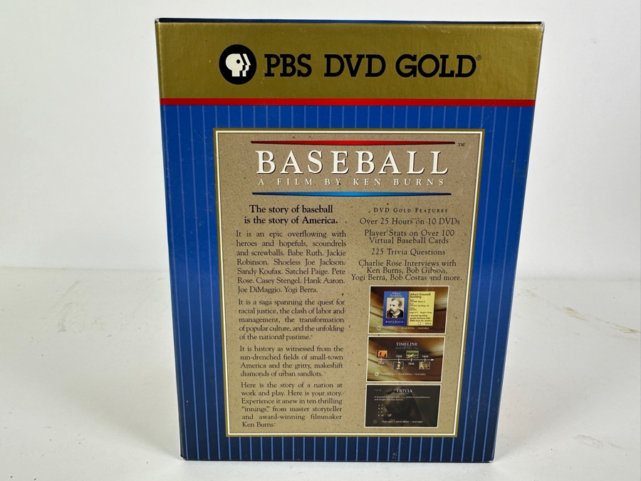 Just Added - PBS DVD Gold Baseball A Film By Ken Burns 10 Dvd Box Set [Photo 4]