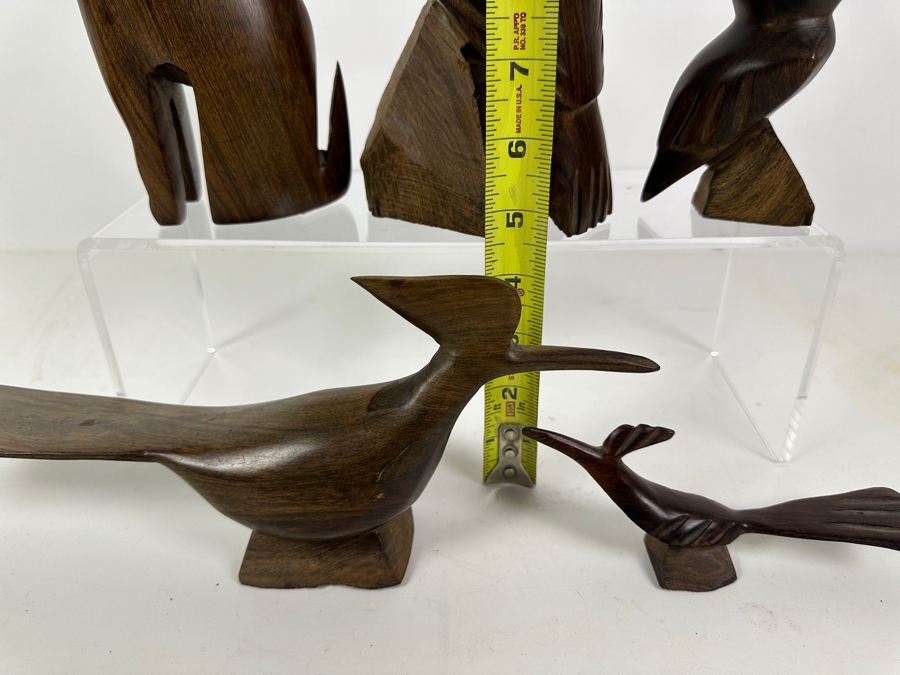 Just Added - Vintage Collection Of Carved Ironwood Animal Figurines [Photo 10]