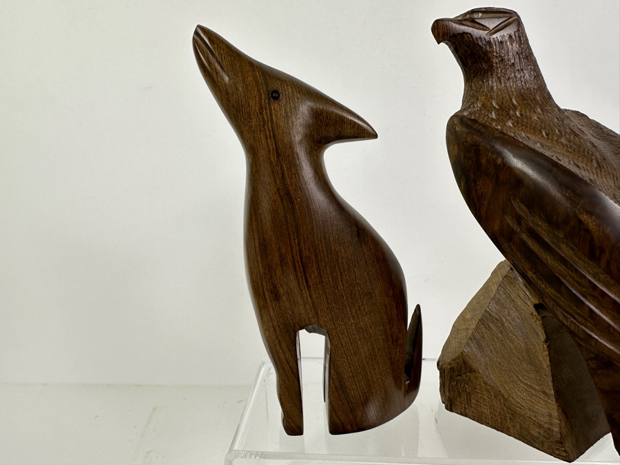 Just Added - Vintage Collection Of Carved Ironwood Animal Figurines [Photo 4]
