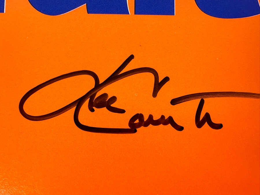 Just Added - Tony Gwynn & Ken Caminiti Autographed Keep The Faith Padres Sign The San Diego Union Tribune With Jack In The Box Ad On Back 1996 14 X 10 [Photo 4]