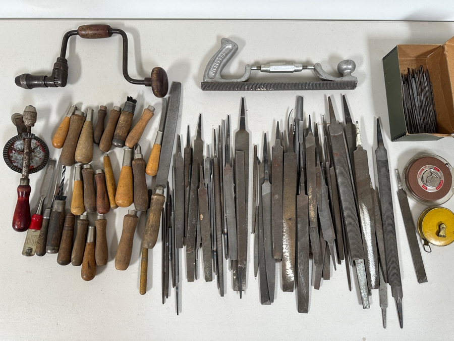 Just Added - Huge Lot Of Vintage Metal Files And Various Tools [Photo 2]