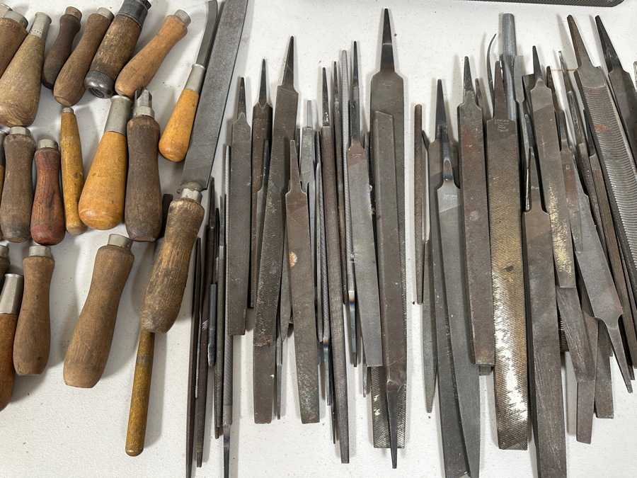 Just Added - Huge Lot Of Vintage Metal Files And Various Tools [Photo 7]
