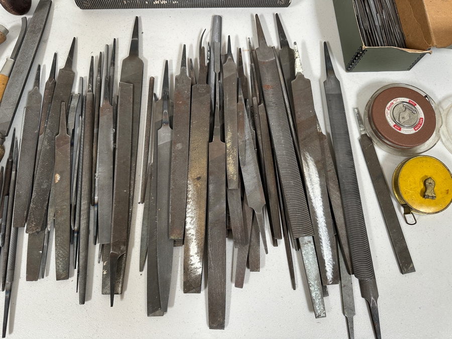 Just Added - Huge Lot Of Vintage Metal Files And Various Tools [Photo 8]