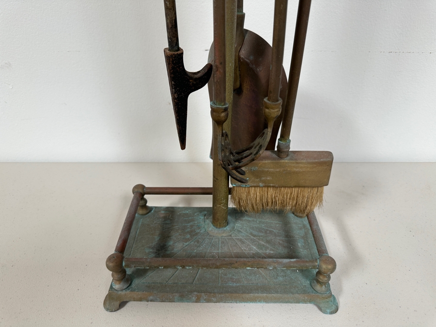 Just Added - Vintage Brass Unicorn / Horse Head Fireplace Tools 32H [Photo 6]