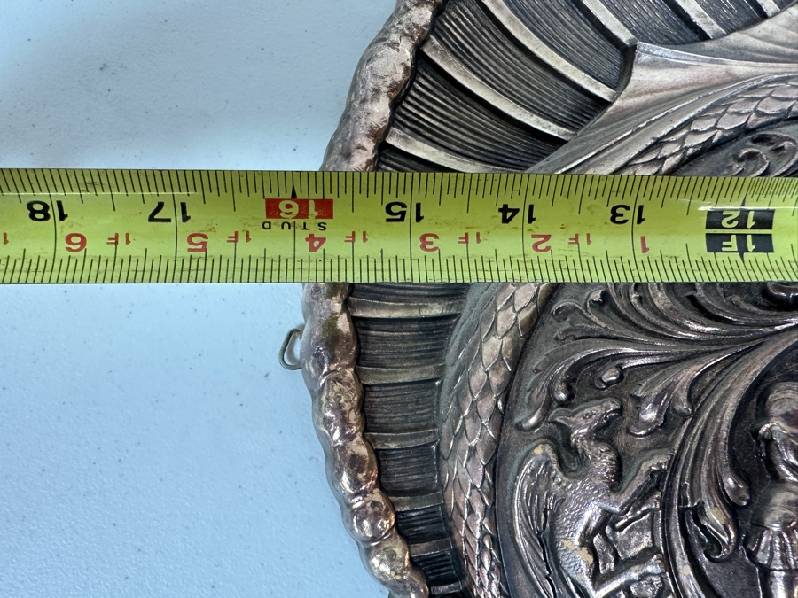 Just Added - Vintage Mid-Century Modern Pair Of Syroco Wall Hanging Roman Gladiator Gargoyle Helmets 16W X 18H [Photo 8]