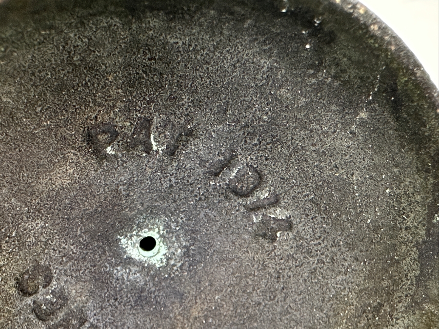 Just Added - Antique Forbes Patent 1914 El Camino Real - Kings Highway Mission Bell Guide Post Marker Souvenir 9.5H [Photo 15]