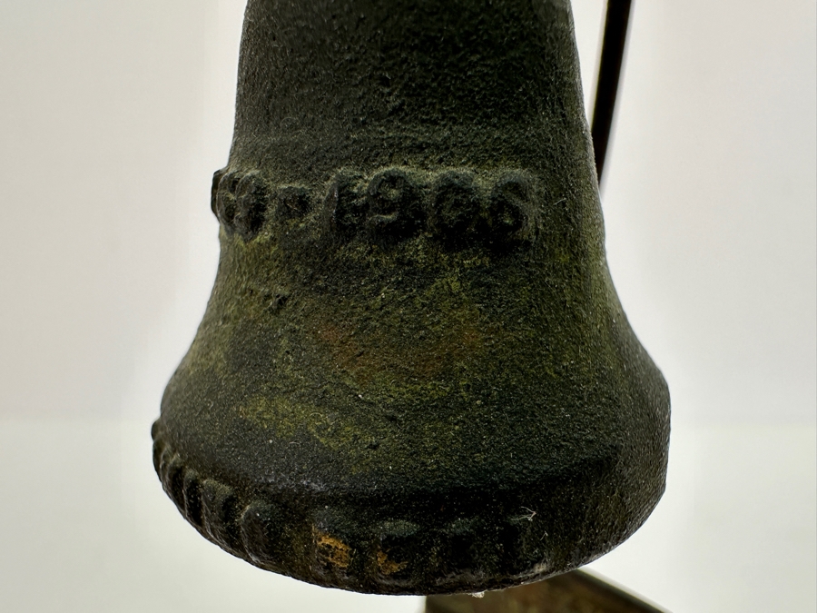 Just Added - Antique Forbes Patent 1914 El Camino Real - Kings Highway Mission Bell Guide Post Marker Souvenir 9.5H [Photo 5]