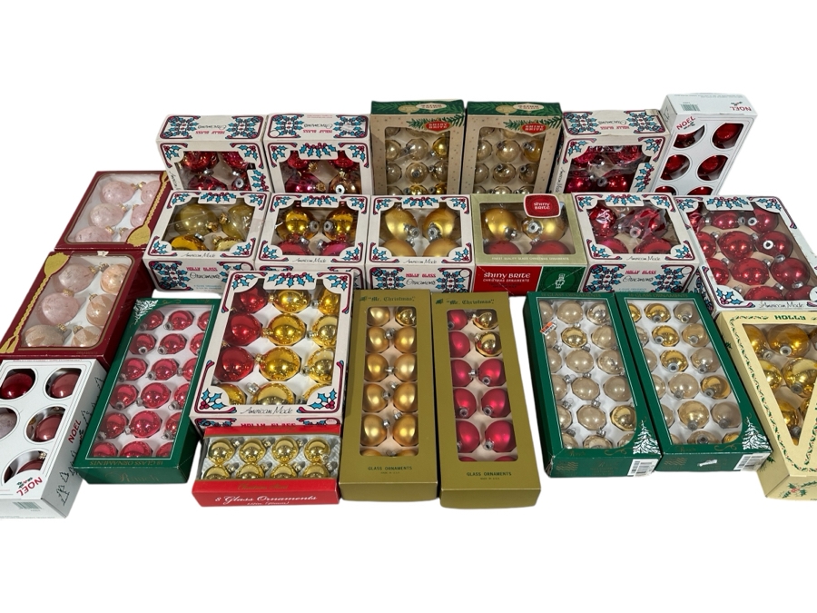 Just Added - Large Collection Of Glass Ball Christmas Ornaments Including Shiny Brite [Photo 1]