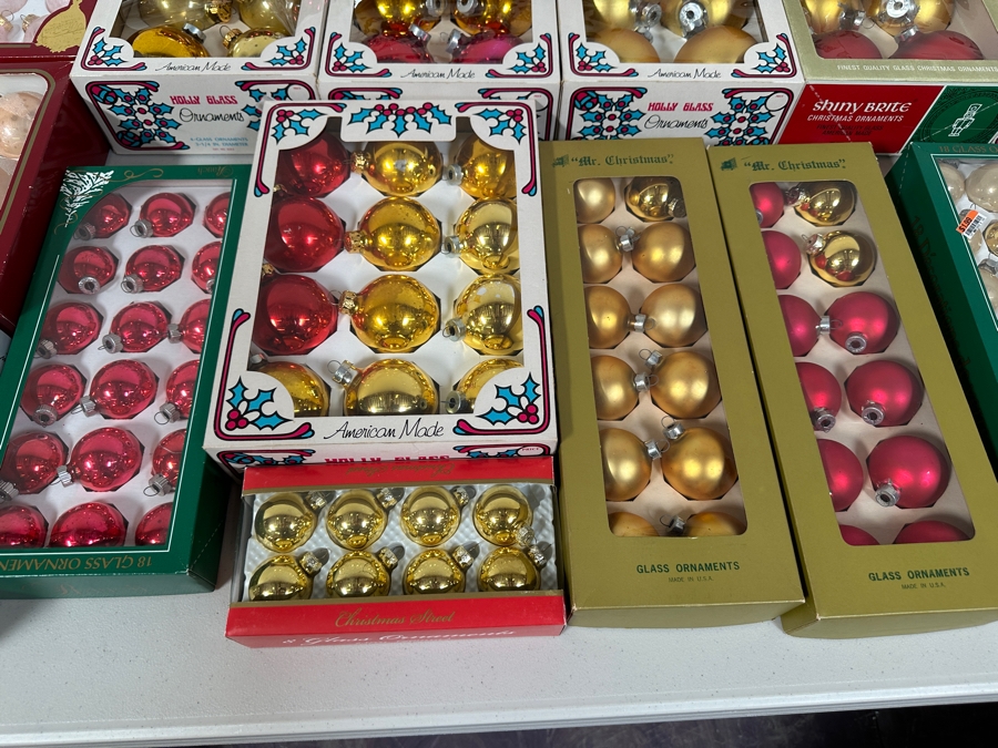 Just Added - Large Collection Of Glass Ball Christmas Ornaments Including Shiny Brite [Photo 8]