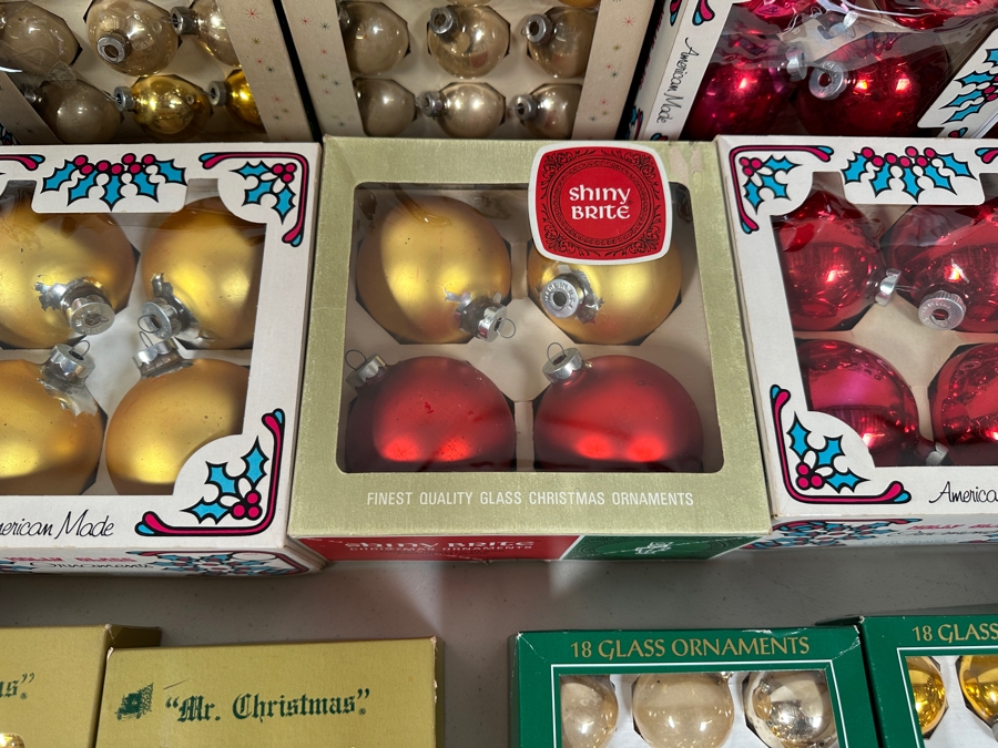 Just Added - Large Collection Of Glass Ball Christmas Ornaments Including Shiny Brite [Photo 5]