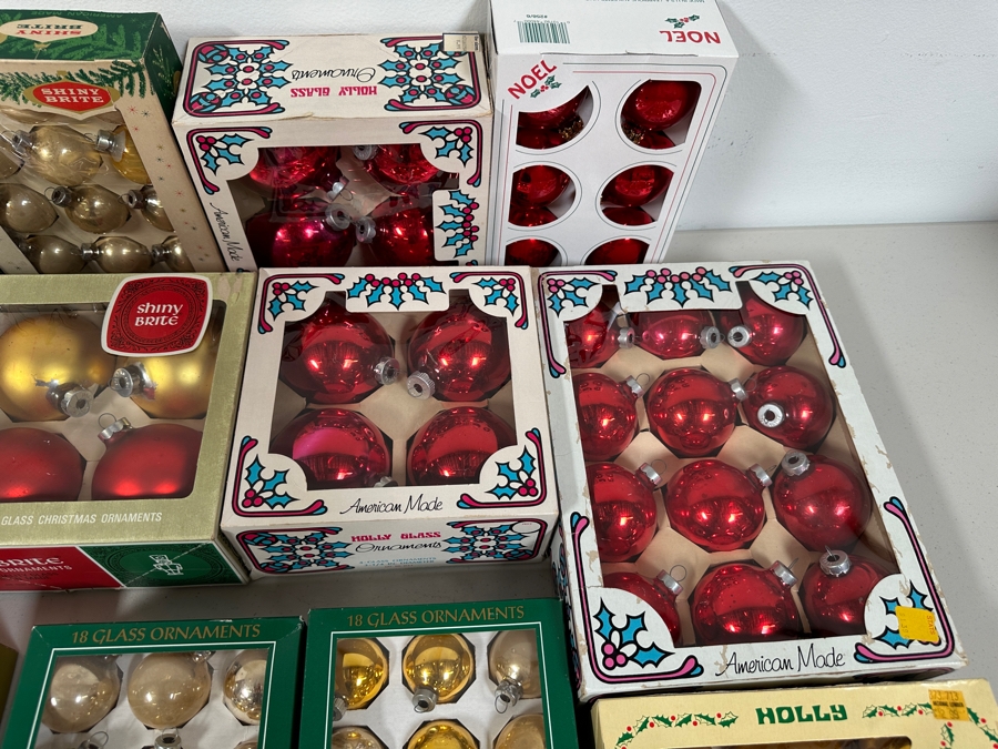Just Added - Large Collection Of Glass Ball Christmas Ornaments Including Shiny Brite [Photo 6]