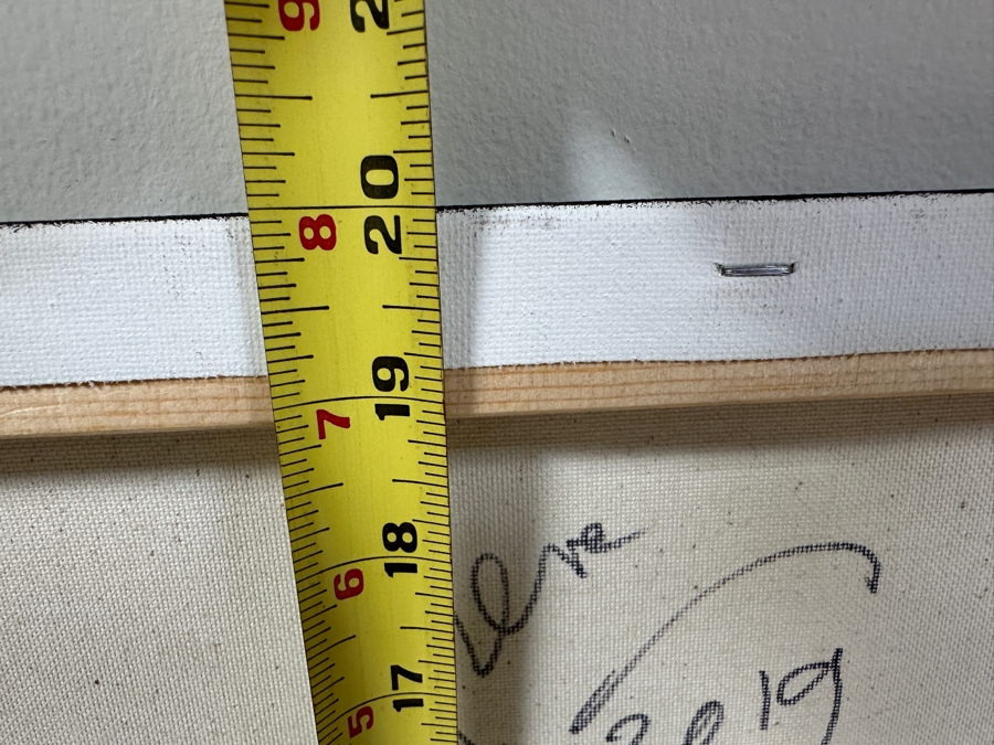 Gerrit Greve (1948-2024, Cardiff by the Sea, CA) Original Acrylic Painting On Canvas Titled 'Abstract Series' 2019 Signed Verso 16 X 20 Estimate $300 - $400 [Photo 6]