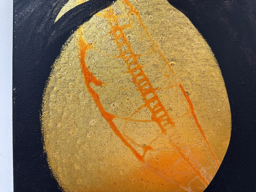 Gerrit Greve (1948-2024, Cardiff by the Sea, CA) Original Acrylic Painting On Canvas Titled 'Pineapple' 2014 Signed Verso 16 X 20 Estimate $300 - $400 [Photo 2]