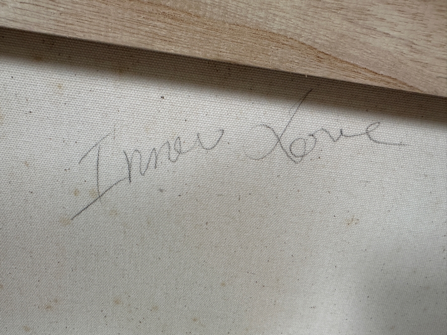 Gerrit Greve (1948-2024, Cardiff by the Sea, CA) Original Acrylic Painting On Canvas Titled 'Inner Love'  Signed Verso 18 X 24 Estimate $400 - $500 [Photo 8]