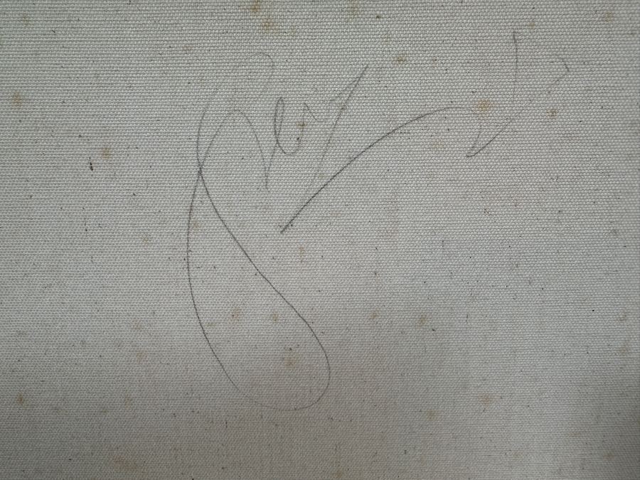 Gerrit Greve (1948-2024, Cardiff by the Sea, CA) Original Acrylic Painting On Canvas Titled 'Inner Love'  Signed Verso 18 X 24 Estimate $400 - $500 [Photo 7]