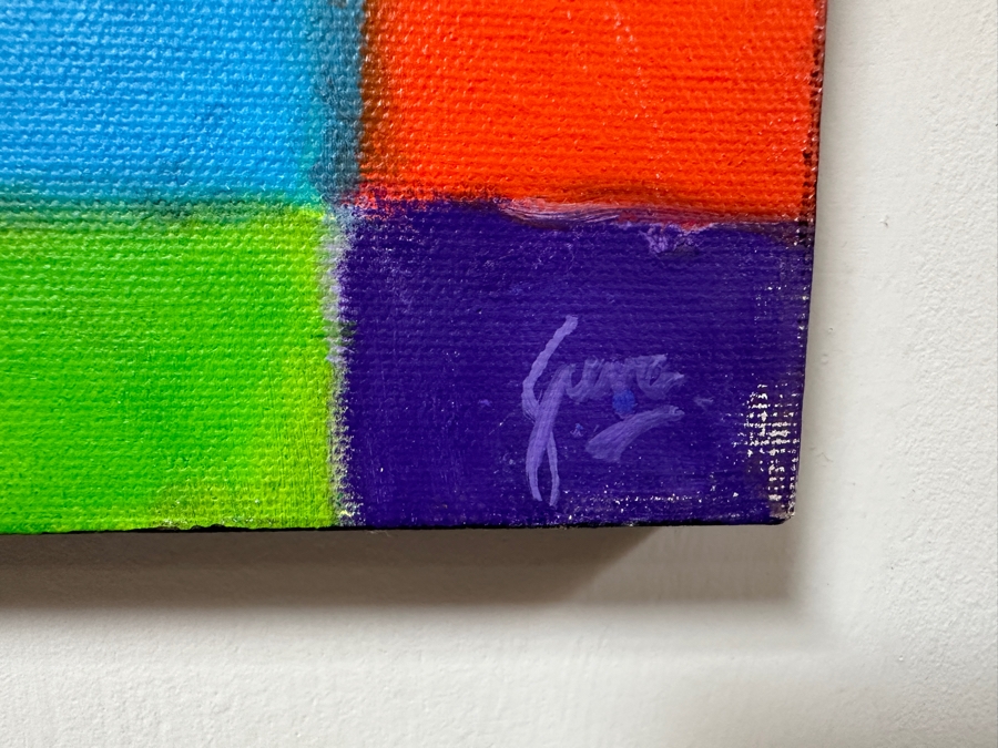 Gerrit Greve (1948-2024, Cardiff by the Sea, CA) Original Acrylic Painting On Canvas Titled 'Inner Love'  Signed Verso 18 X 24 Estimate $400 - $500 [Photo 5]