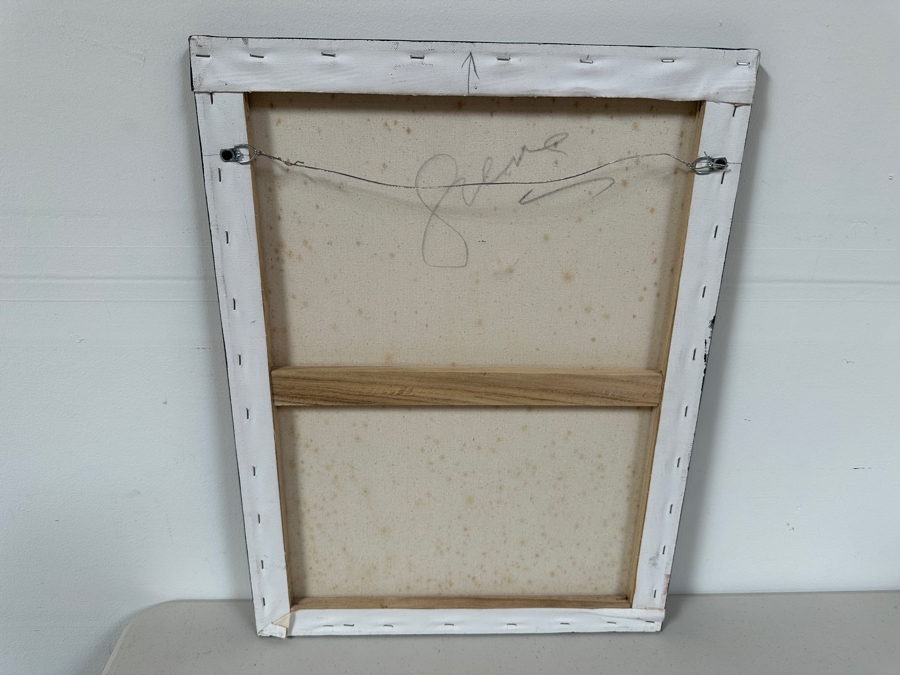 Gerrit Greve (1948-2024, Cardiff by the Sea, CA) Original Acrylic Painting On Canvas Titled 'Heart Series'  Signed Verso 18 X 24 Estimate $400 - $500 [Photo 5]