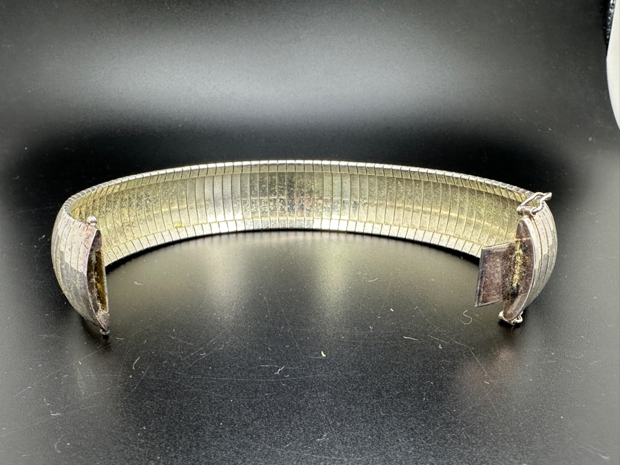 Sterling Silver Italian Bracelet 34.6g 8.25L [Photo 6]