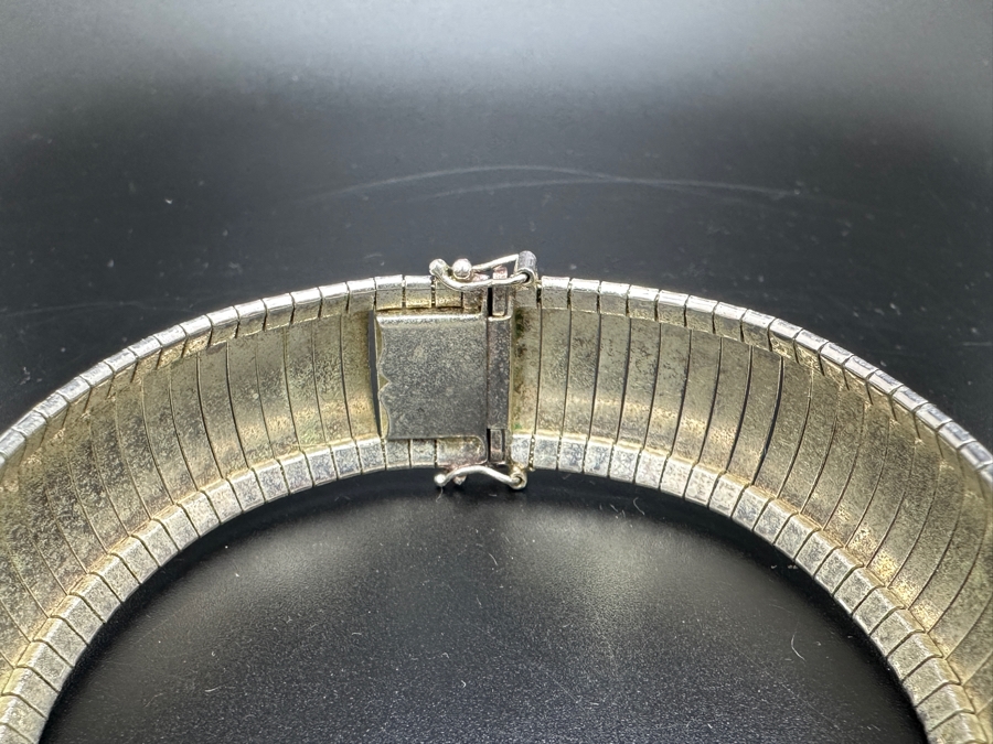 Sterling Silver Italian Bracelet 34.6g 8.25L [Photo 4]