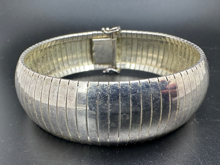 Sterling Silver Italian Bracelet 34.6g 8.25L [Photo 2]