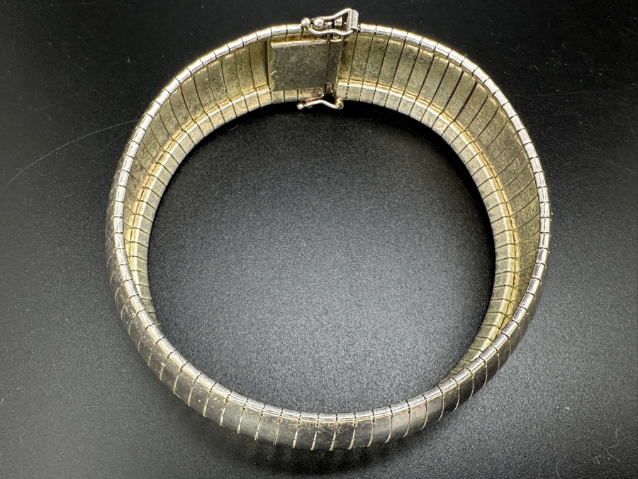 Sterling Silver Italian Bracelet 34.6g 8.25L [Photo 3]
