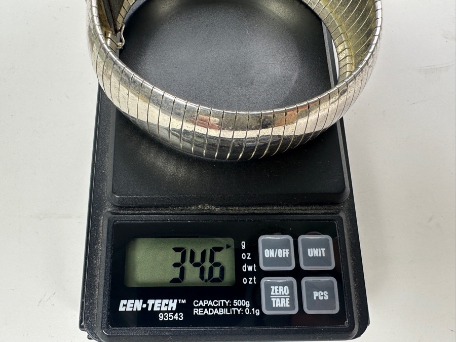 Sterling Silver Italian Bracelet 34.6g 8.25L [Photo 8]