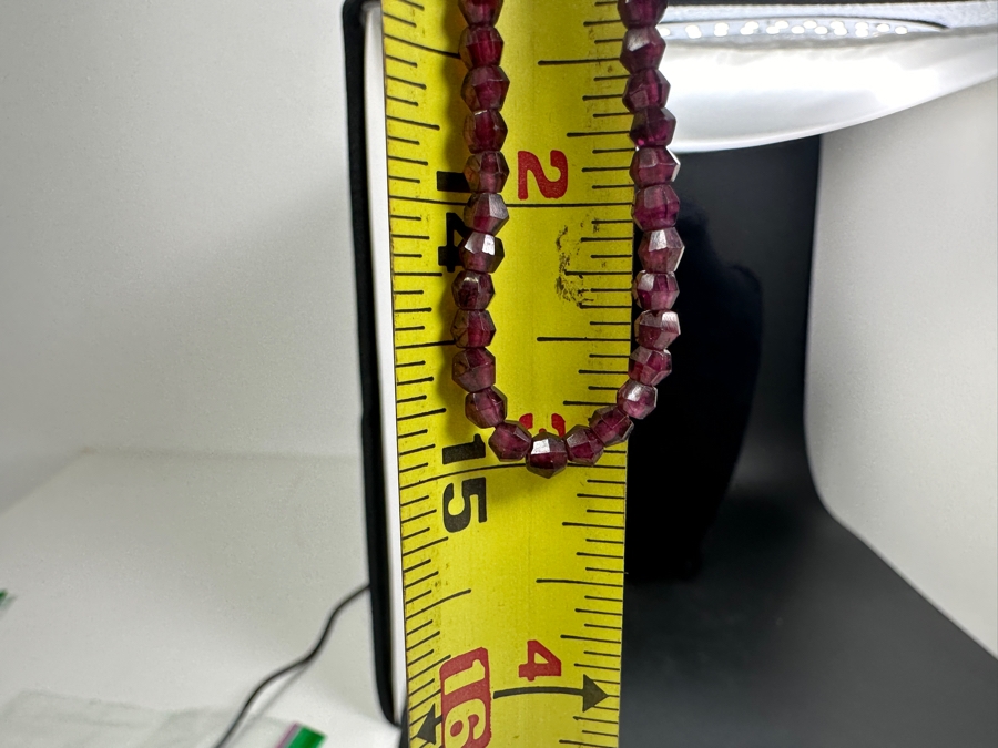 30' Red Garnet Necklace [Photo 3]